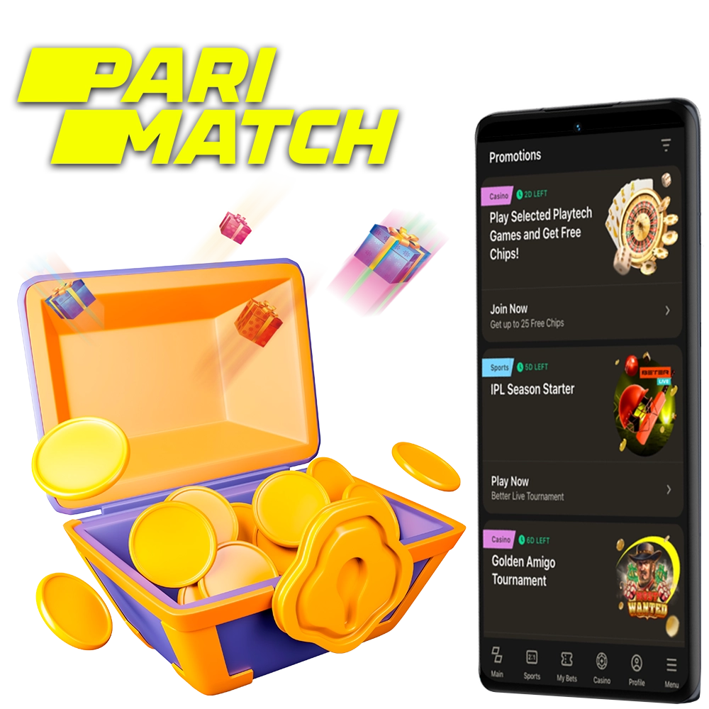 Get a huge number of attractive Parimatch bonuses for betting and casino games.