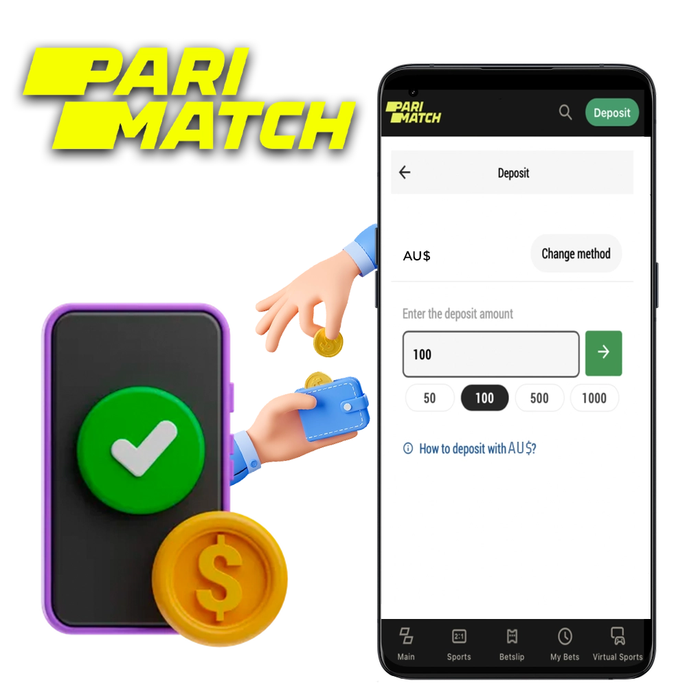 Find out how to make a deposit and withdraw winnings from your Parimatch account.