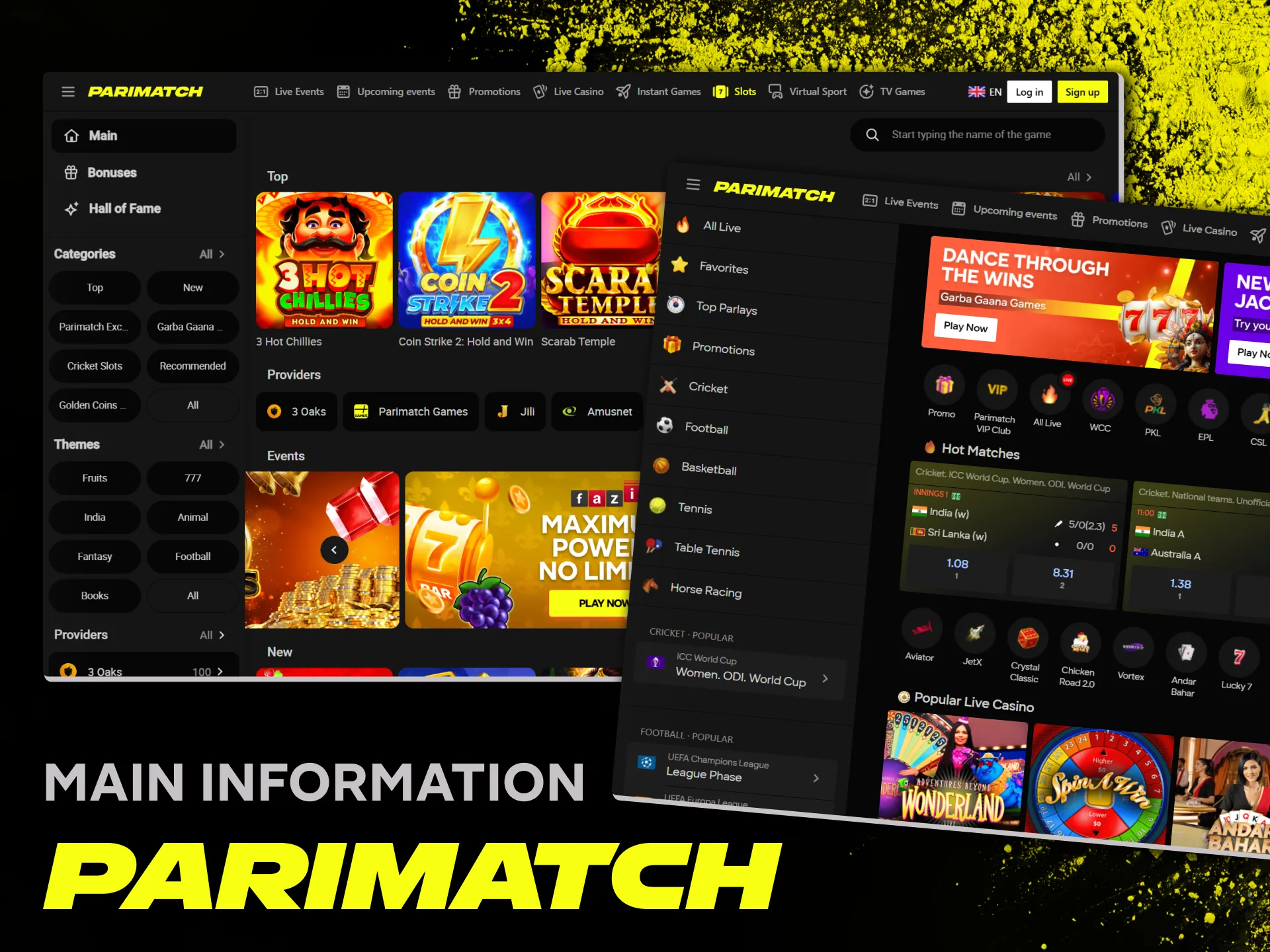 Explore information about the Parimatch website.