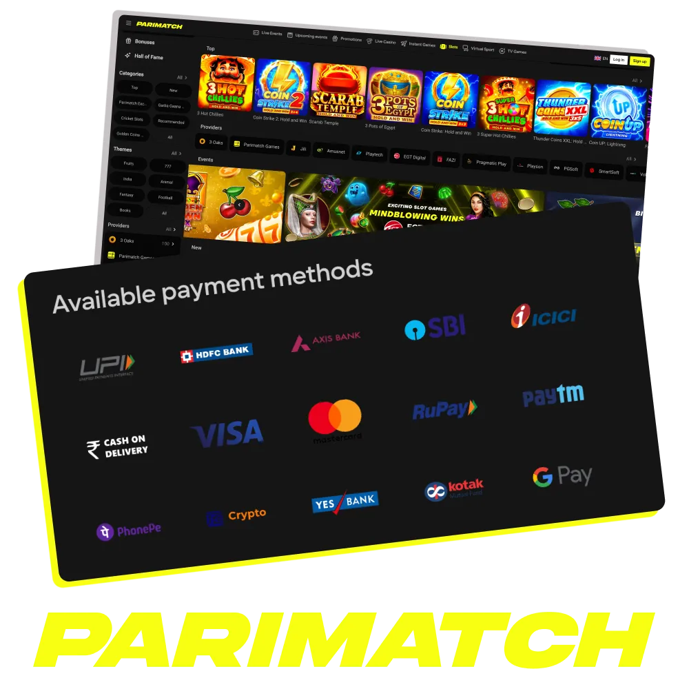 Find out how to make a deposit and withdraw winnings from your Parimatch account.